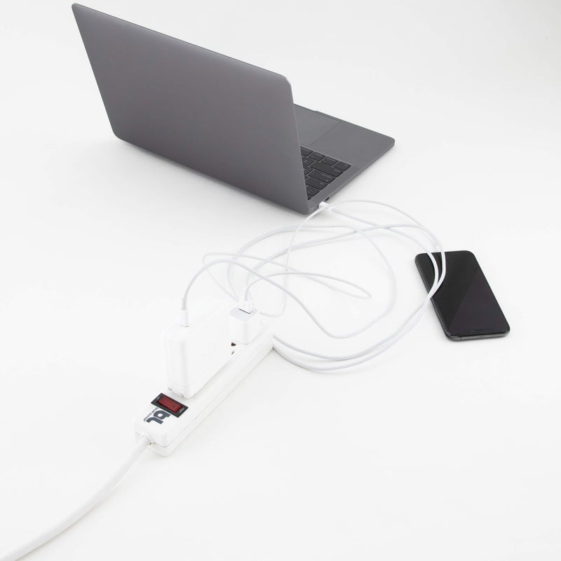 Bluelounge CableBox Mini Cable Management with Small Surge Protector, Black (CBM-BL) - Image 3